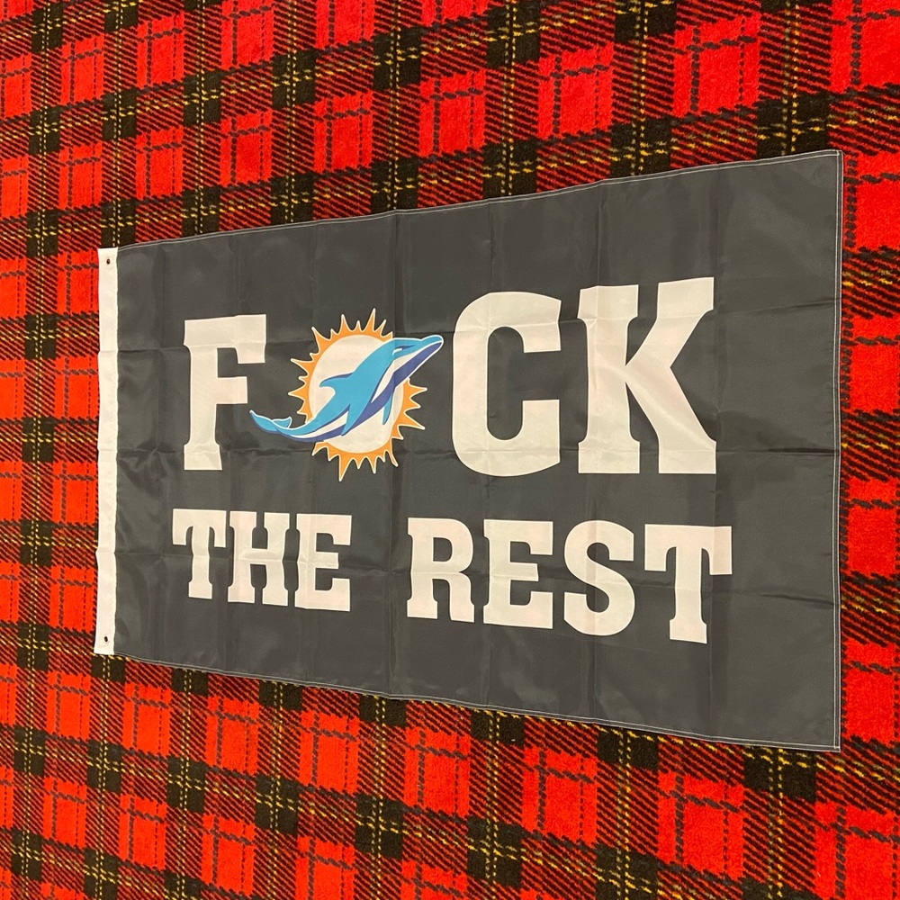 Brand new Miami Dolphins banner flag